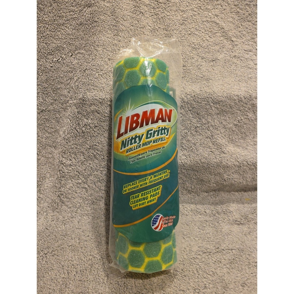 Libman Nitty Gritty Roller Mop Refill‎ 02011 In Original Sealed Package